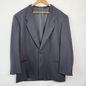 Giorgio Armani Le Collezioni Sport Coat‎ Blazer Mens 44R Wool Gray Herringbone